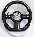 BMW M Performance Карбонов Волан с Перфорирана Кожа - Flat Bottom – Plug & Play