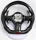 BMW M Performance Карбонов Волан с Перфорирана Кожа – Flat Bottom – Led Дисплей - Plug & Play