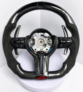 BMW M Performance Карбонов Волан с Алкантара – Flat Bottom – LED - Дисплей - Plug & Play